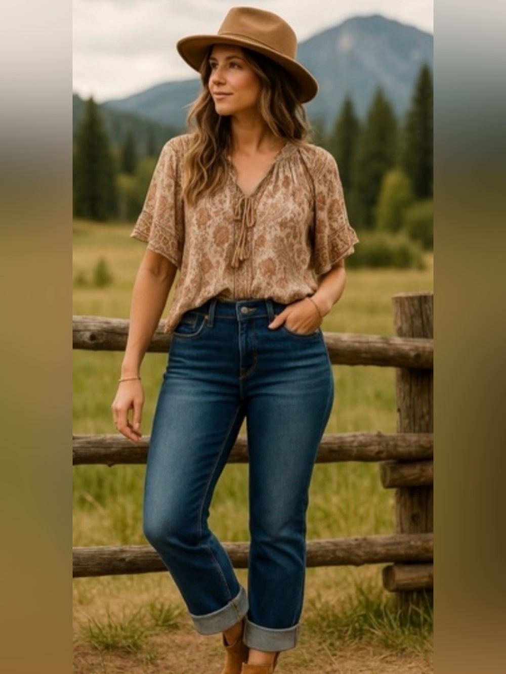 Frye High Rise Women’s Straight Leg Jeans.
